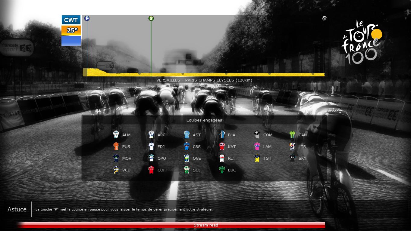 PCM 2013 écran de chargement